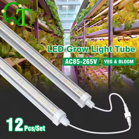 Full Spectrum LED Grow Light Tube 30W Can Be Spliced Plant Light 85-265V Suitable For Professional P