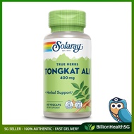 [sgseller] Solaray Tongkat Ali Root 400mg | Traditional Support for Healthy Male Libido, Energy &amp; Performance | 60 VegCa
