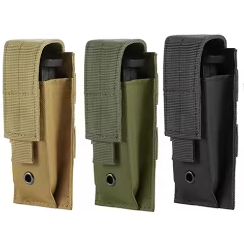 Tactical Molle Single Magazine Pouch 9mm Mag Holster Universal Pistol Mag Holster for G17 G19 M9 P22