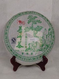 2006年普洱茶廠無量山古喬青餅普洱茶餅生茶
