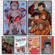 S-South Park Cartoon Poster Printing Home Bedroom Living Room Decoration,No Frame Canvas Painting Gi