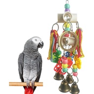 Mainan Burung Beo, Mainan Burung, Mainan Gigit Interaktif Gantung, Sesuai untuk Burung Beo Bersaiz K
