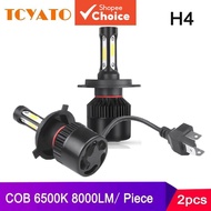 TCYATO 2pcs H4 LED Car Headlight 72W 8000LM 6500K LED Fog Lights H4 LED Headlight