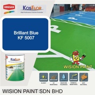 KF5007 BRILLIANT BLUE KOSSAN ( KOSFLOR EPOXY ) CAR PARK FLOOR COATING / SPORT COURT FLOOR PAINT EPOXY Floor Paint (5L OR