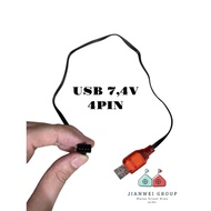 (100% Brand New, Guaranteed) JW Sparepart USB Charger Socket 7.4V Type 4PIN &amp; 3PIN