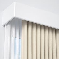 Integrated Curtain Box Baffle Rail With Silent Double Track Sliding, Easy Side Installation, Splicea