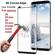Full Curved Tempered Glass Screen Protector for Samsung Galaxy S10 S9 S8 S7 Plus Note 10 20 pro