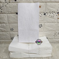 PLAIN WHITE KRAFT PAPER BAG 50GSM