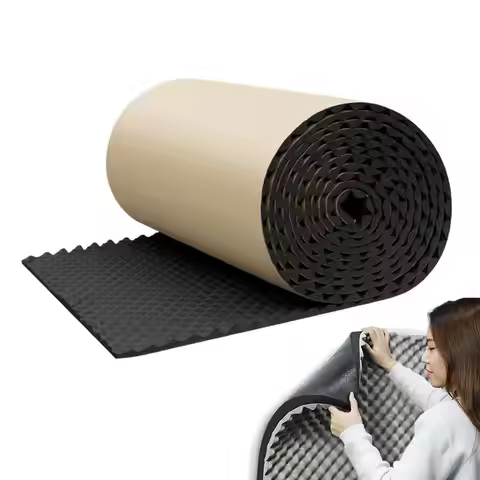 1Pc Acoustic Foam Self-adhesive Egg Sound Insulation Panels High Density for Studio KTV Office Wall 