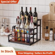 Coffee Syrup Rack 3-Storey Storage Rack Wine Rack Wine Rack Kitchen Seasoning