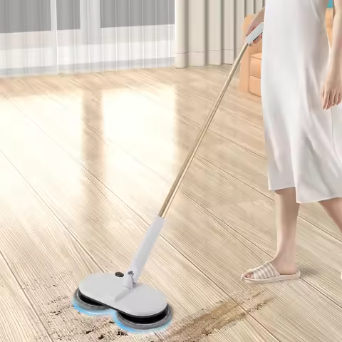 Cordless Mop Electric Mops Spin Mop Power Mop with 4 Pads for Hardwood Floor Cleaner Machine Floor C