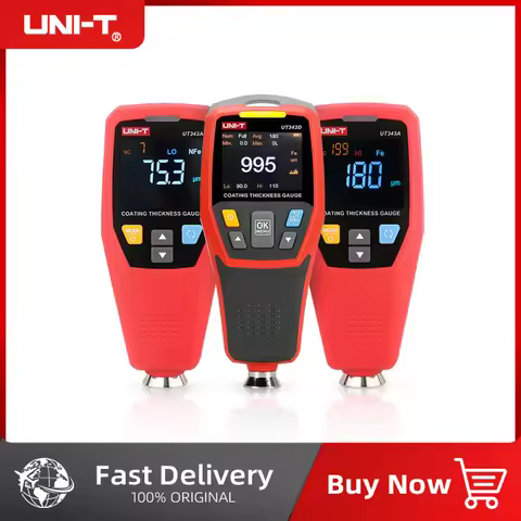 UNI-T UT343A UT343D UT343E Digital Coating Thickness Gauge Car Paint Tester FE NFE Measurement USB D