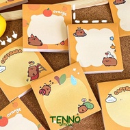 TENNO Sticky Notes Kawaii Capybara Cute Sticky Notes 8x8 cm Stick Note Random
