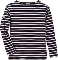 Armor Lux K1866 Girls' Long-Sleeved T-, Blue (600 Navire/White), 134 (Herstellergröße: 8 Jahre (Tail