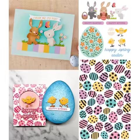 new Simon Hurley - Happy Spring Collection Dies Scrapbook Diary Decoration Stencil Embossing Templat