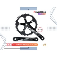 FIXED GEAR BIKE SPRINGS - MAGICBROS MG-C100 46T - BCD130 - SQUARE CORE (SMALL)
