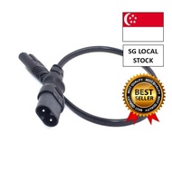 [SG FREE 🚚]Short 30cm IEC320 C7 to C8 extension cords,C8-C7 IEC Jumper Cable With Swith, Male to Fem