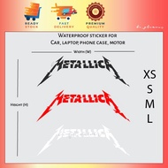 [D2] Metallica Sticker drum guitar Stiker hard wired Kereta Waterproof Car Motor Laptop Helmet Decal