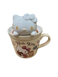 sunart - Hello Kitty 立體連蓋陶瓷杯 4942423278825(平行進口)
