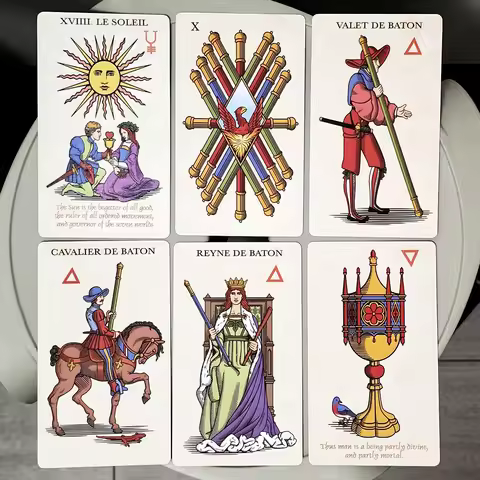 The Alchemical Tarot of Marseille 78 Pcs Tarot Cards An Interpretation of The French Tarot That Refe