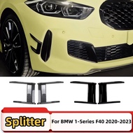 For BMW 1 Series F40 2020-2023 Front Bumper Side Splitter Air Dam Spoiler Diffuser Lip Tuning Access