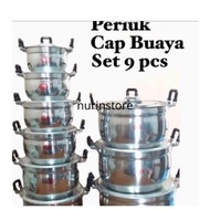 periuk cap buaya 9beradik periuk berkualiti/periuk buaya size 161820222426283032cm