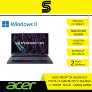 ACER PREDATOR HELIOS NEO 71-54A6 - Gaming Laptop ( 16"/I5 13500HX/8GB DDR5/512GB /NVIDIA RTX4050 6GB