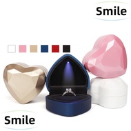 SMILE Ring Box Women With LED Light Portable Rings Organizer