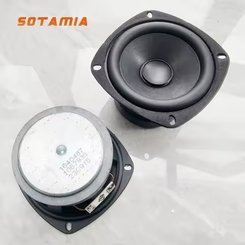 SOTAMIA 2pcs 3 Inch Full Range Speaker 6 Ohm 20W Large Dynamic Metal DJ Music Speaker DIY Bluetooth 