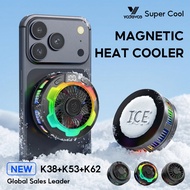 Yodevoe K53 K38 K62 Magnetic Phone Cooler 15W Fast Icing Gaming Cooler Type-C Plug & Play RGB Light 