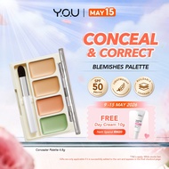 YOU Cloud Touch Correcting Concealer Palette Blemishes Corrector Lightweight Flawless Natural 4.8g