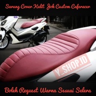 Motorcycle Seat Leather Cover Xmax 250 300 Forza 250 300 Krv 180 Latest Custom Caferacer Leather