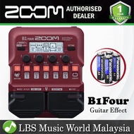 Zoom B1 Four Electric Bass Guitar Multi Effect Processor Pedal with Drum Machine - Replace B1on (B1F