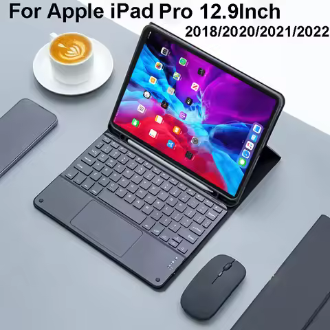 For iPad Pro 12.9inch Case Keyboard Case For iPad Pro 12.9Inch 3rd 2018 4th 2020 5th 2021 6th 2022