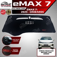 Dashboard Cover for BYD eMax 7 / eMax 9 2025 Onwards Dash Mat Non Slip Anti UV Sun Protection