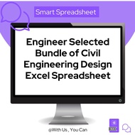 Engineer Selected Bundle of Civil Engineering Design Excel Spreadsheet