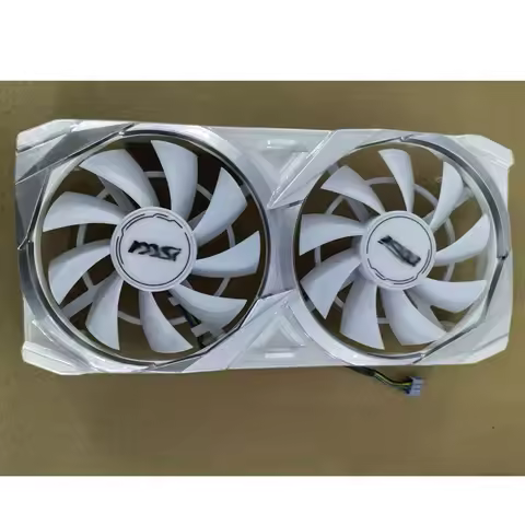 Graphics Card Fan Video Cards Cooling For MSI RTX3070 RTX 3060 Ti LHR 8GB Twin Fan White,2Pcs/Set,HA