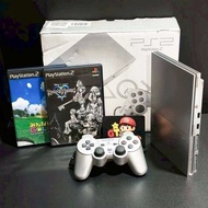 Ps2  Slim Limited Satin Silver Boxes SCPH-90006 SS  Original Japan 🇯🇵