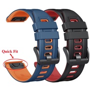 26mm High Quality Silicone Band Sports Waterproof Easy Replace Quick Fit Strap For Garmin Fenix 2 3 3HR 5X Plus 6X Pro 7X