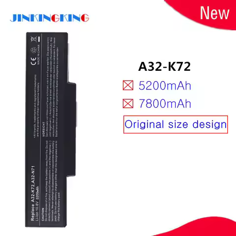 New Laptop A32-K72 battery for Asus A72 A72D A72DR A72F A72J A72JK A72JR K72 K72D K72DR K72DY K72F K