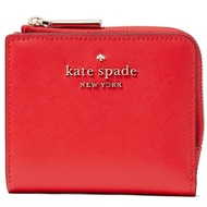 Kate Spade Staci Small L-Zip Bifold Wallet in Digital Red