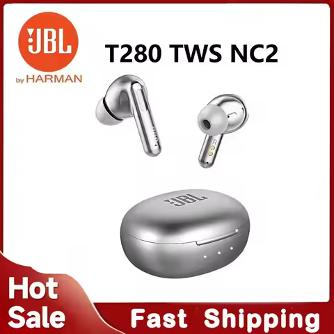 JBL T280 TWS NC2 Wireless Bluetooth Earbuds Call IPX5 Waterproof Earphone 40H Playtime Sport Headpho