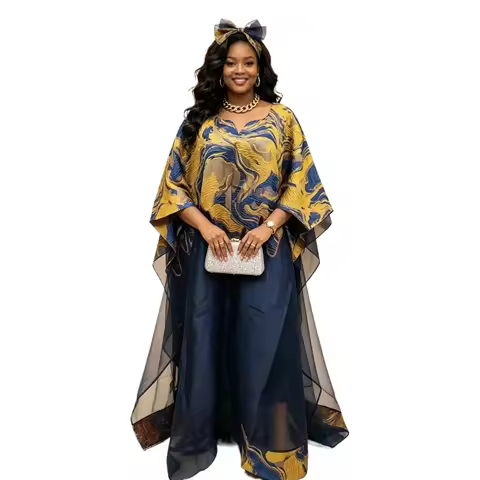 African Dresses for Women Traditional Africa Clothing Dashiki Ankara Gown Abayas Robe Muslim Kaftan 