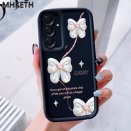 MHKEID Case For Samsung A16 4G A16 5G New Silicone Bowknot Phone