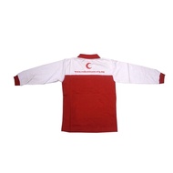 BAJU PBSM TSHIRT BULAN SABIT MERAH LENGAN PANJANG TSHIRT PBSM L/S BAJU UNIFORM PBSM TSHIRT BULAN SAB