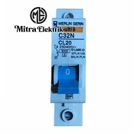 Mcb merlin 2a 4a 6a 10a 16a 20a 25a 32a 40ampere MERLIN GERIN MULTI9 SPLN biru listrik