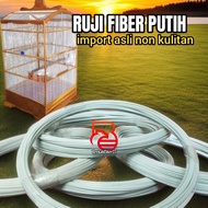 PUTIH 2mm white fiber spokes imported white fiber spokes non leather fiber spokes kadar bird cage sp