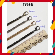 Metal Chain for Tali Beg Length 40cm/60cm/120cm Tali Beg Chain Strap Bag Chain Beg Kisslock Chain