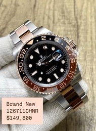 Rolex GMT 126711CHNR ❤️‍🔥 間玫瑰金 細沙 沙士 126711  ✨2024年  全新🆕