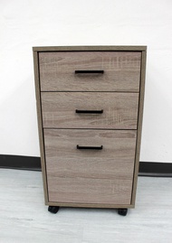 LeQu  3 Tier Storage Cabinet Furniture With Castor/File cabinet